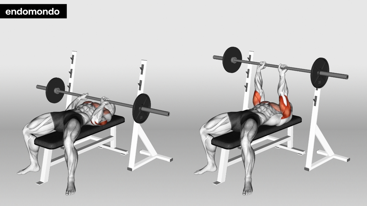 Barbell Close-Grip Bench Press