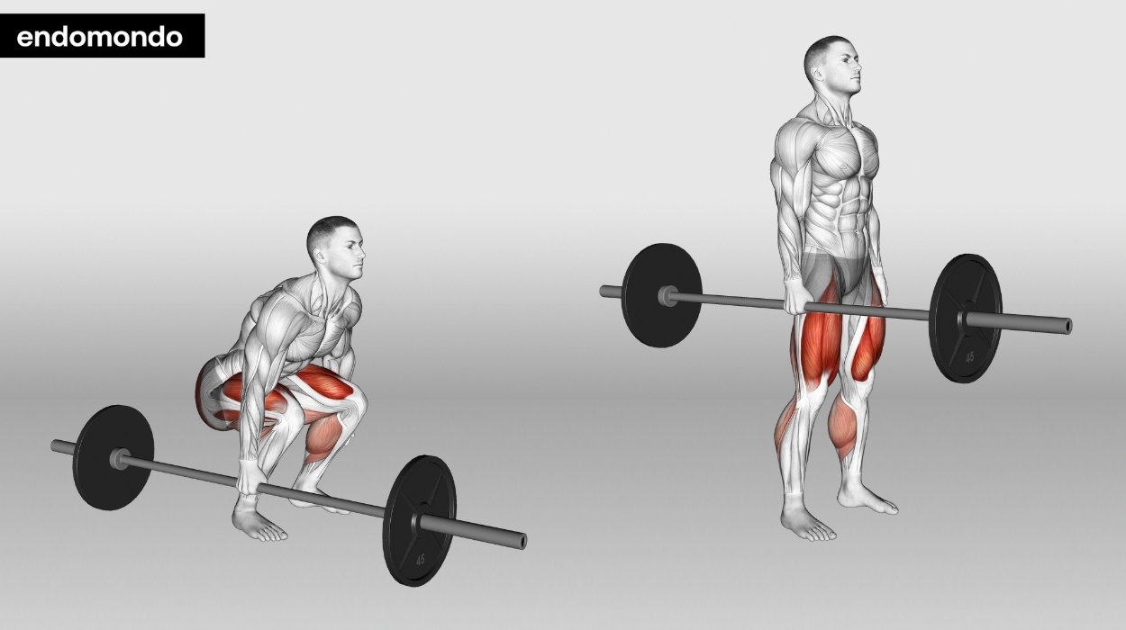 Barbell Suitcase Deadlift