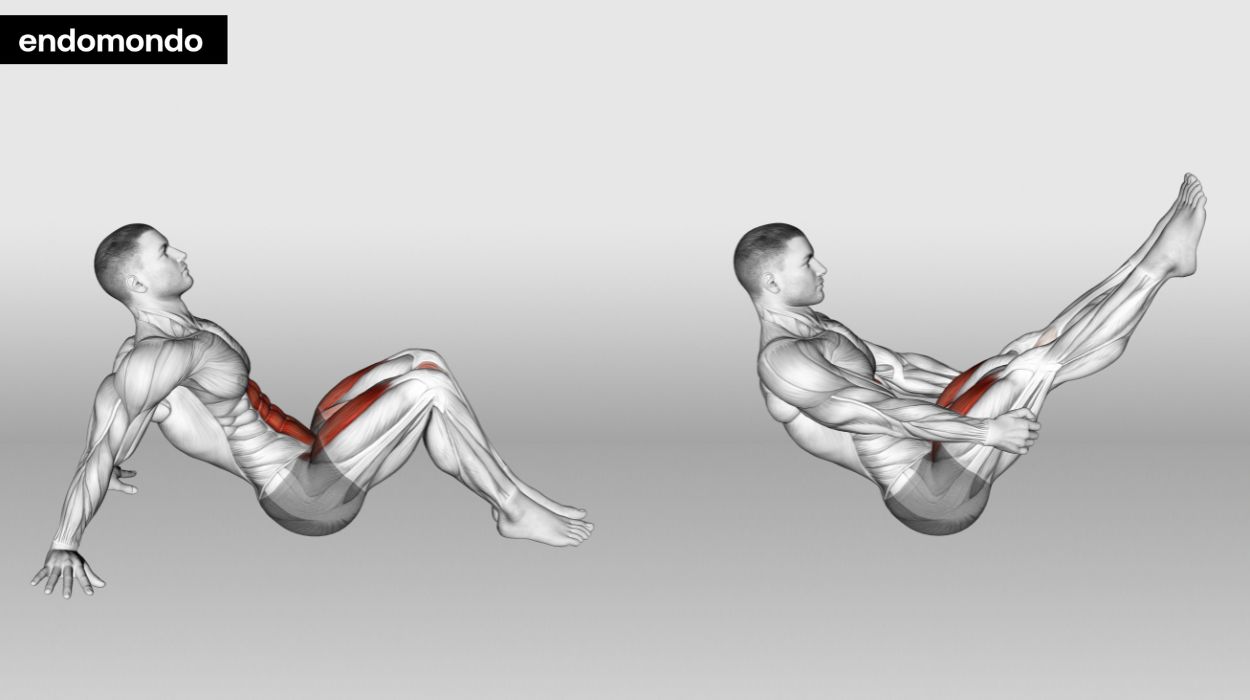 Boat Pose - lower ab workouts for men