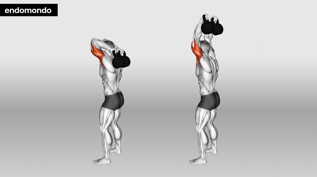 Kettlebell Overhead Tricep Extension